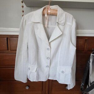 INC Linen Short Jacket Size Xl